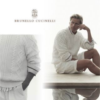 ブルネロクチネリ(BRUNELLO CUCINELLI)のM35★未使用★21SS★極上ソフトコットン セーター ブルネロクチネリ(ニット/セーター)