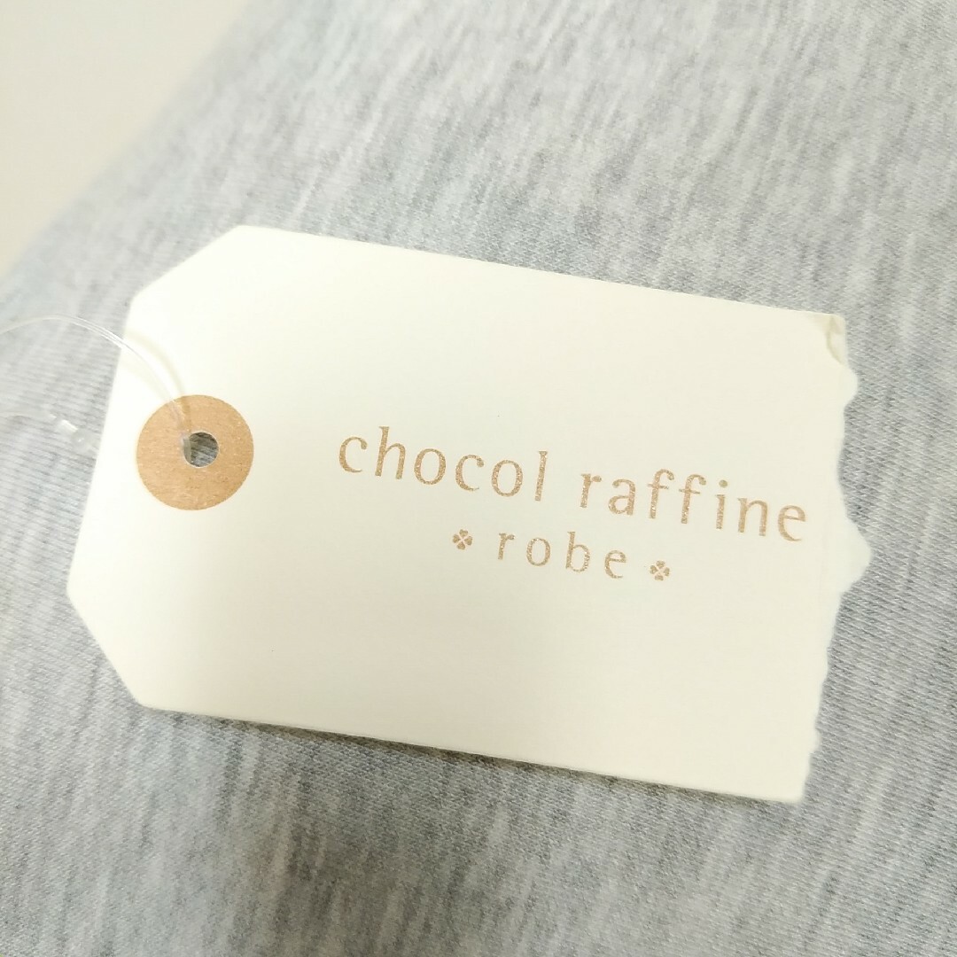 chocol raffine robe(ショコラフィネローブ)のchocol raffine　袖シフォン　カット レディースのトップス(Tシャツ(半袖/袖なし))の商品写真