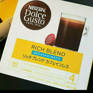 ネスレ(Nestle)の【1箱 16杯】リッチブレンド カフェインレス  ドルチェグスト   ネスカフェ(コーヒー)