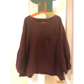 W closet ワイン色　カットソー ダブルクローゼット