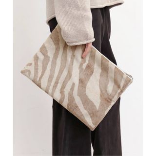 美品【バザール アトリエ サブロン】 ZEBRA CLUTCH BAG