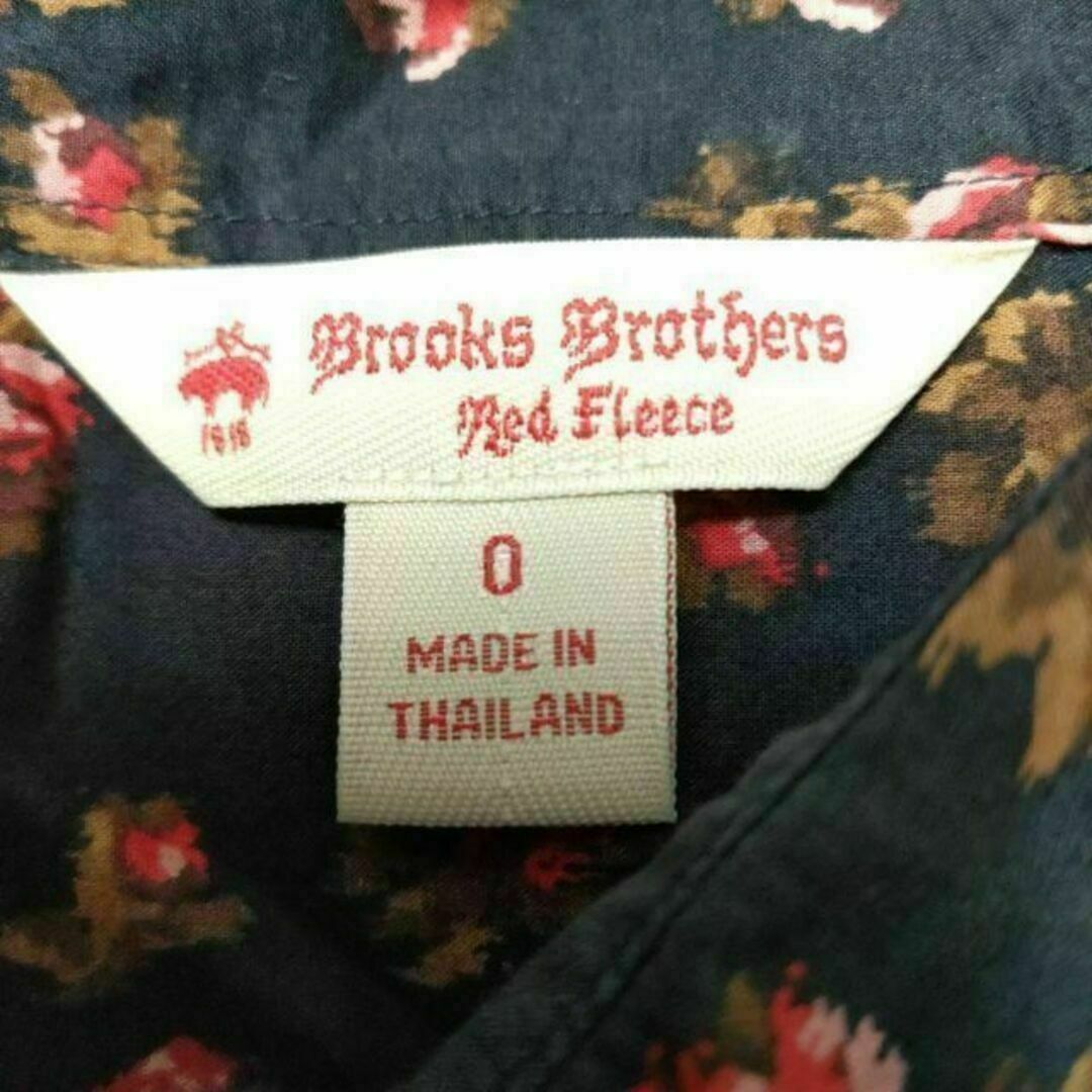 Brooks Brothers(ブルックスブラザース)のブルックスブラザーズ 花柄(バラ) 長袖シャツ ネイビー 0 レディースのトップス(シャツ/ブラウス(長袖/七分))の商品写真