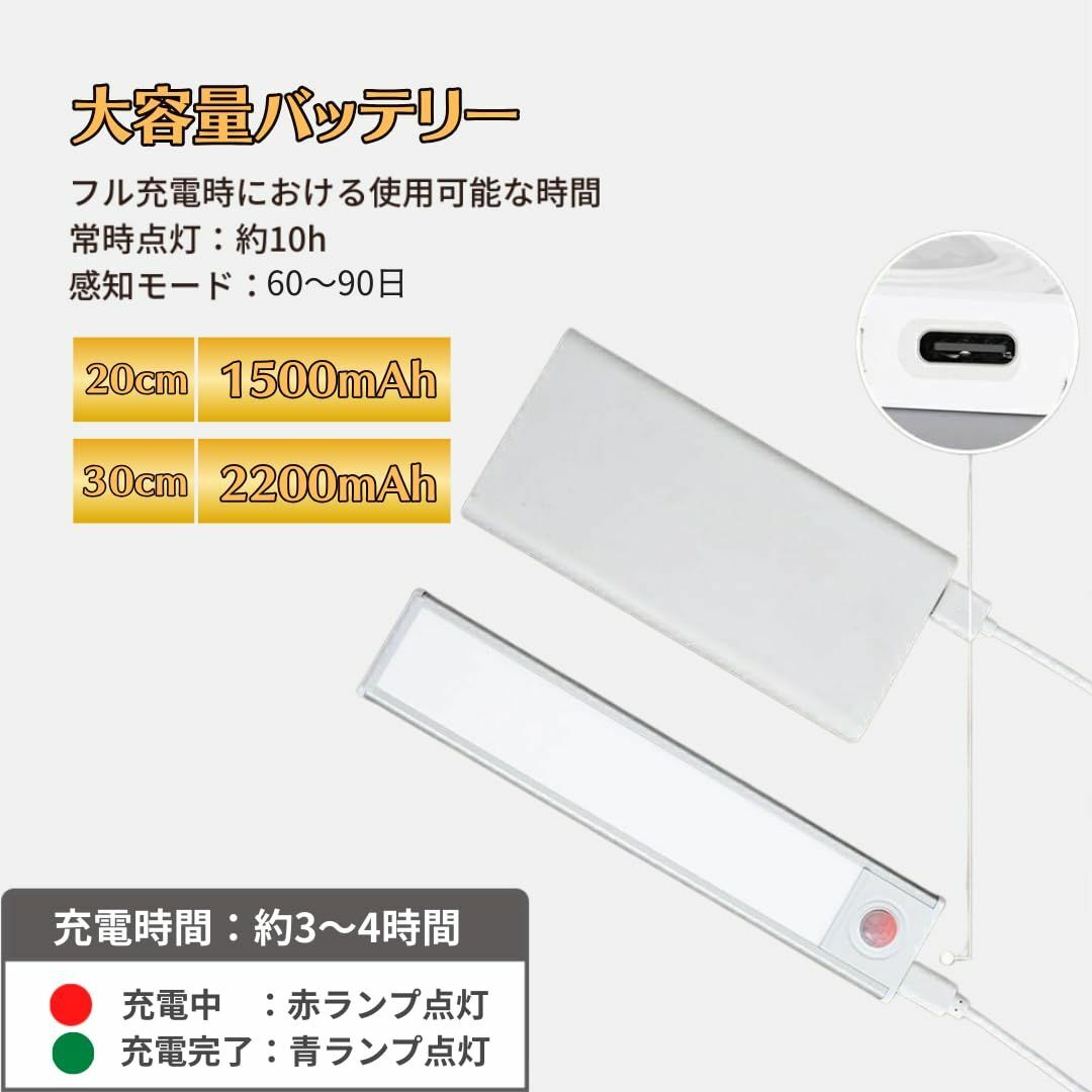 【色: 3色調色 30CM 充電式】KETITSU EXP 3色調色 30CM  インテリア/住まい/日用品のライト/照明/LED(その他)の商品写真