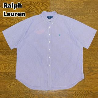 ラルフローレン(Ralph Lauren)の90s Ralph Lauren チェックシャツ 半袖 XXL ビッグサイズ(Tシャツ/カットソー(半袖/袖なし))