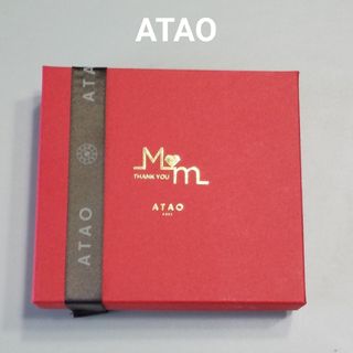 アタオ(ATAO)のATAOアタオ カーネーション型キーチャーム シープスキン・ワイン 専用お箱入(キーケース)