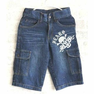 ベアーズロック(Bears Rock)の150サイズ デニムハーフパンツ ベアーズ ウエスト調節(パンツ/スパッツ)