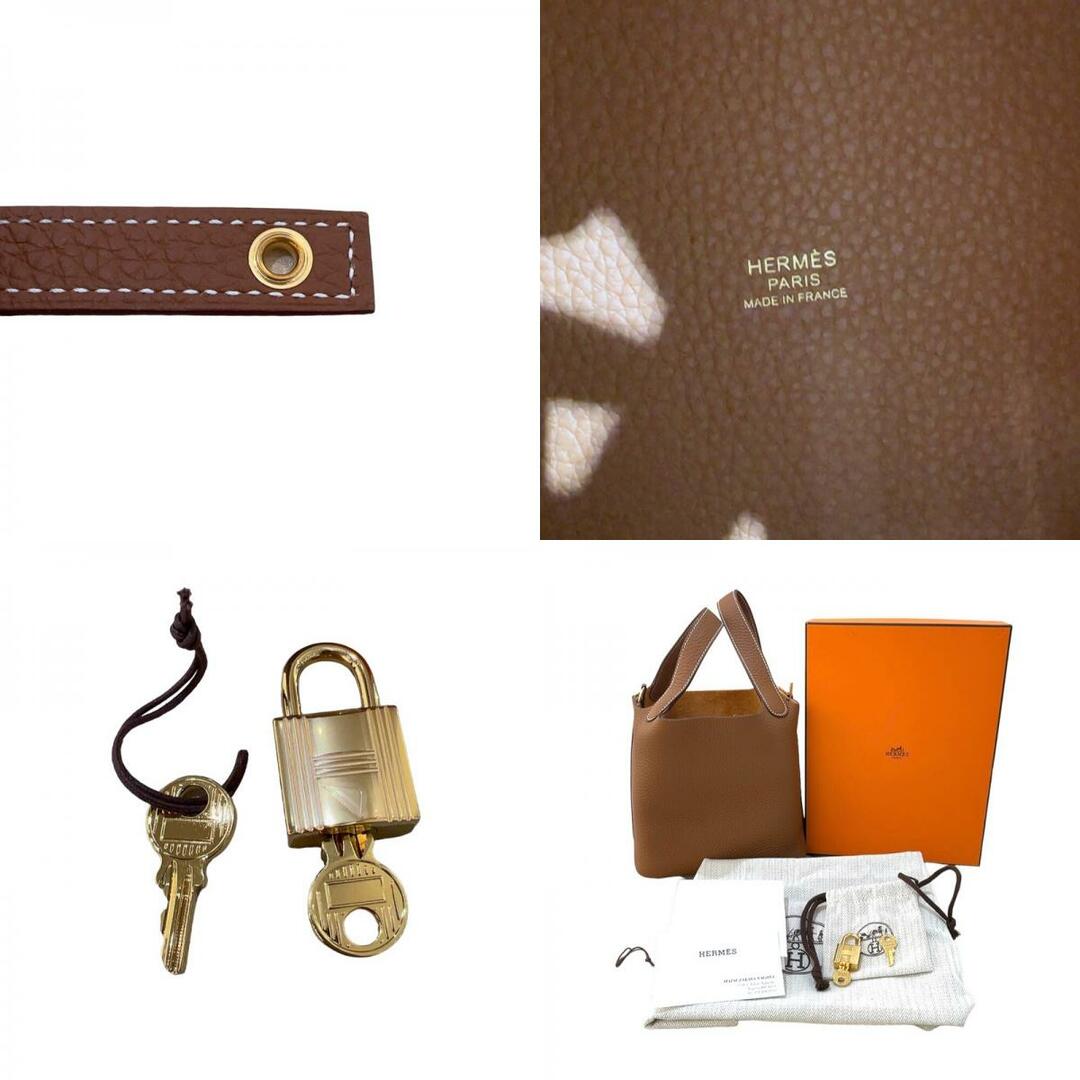 Hermes(エルメス)の　エルメス HERMES ピコタンロックPM U刻印 ゴールド ゴールド金具 トリヨンクレマンス レディース ハンドバッグ レディースのバッグ(ハンドバッグ)の商品写真