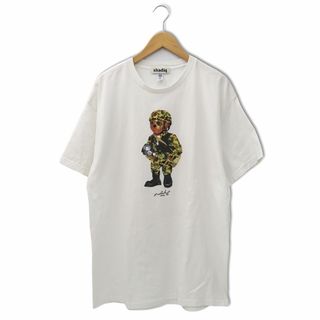 アザー(other)のシャディック ガザ ベア Tシャツ コットン 半袖 カットソー XL ホワイト(Tシャツ/カットソー(半袖/袖なし))