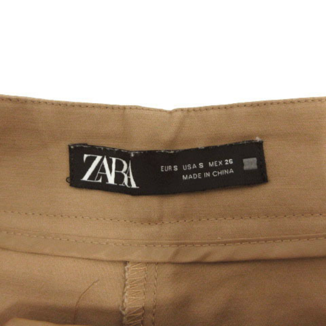 ZARA(ザラ)のザラ ZARA パンツ チノパン ワイドパンツ ブラウン系 ベージュブラウン S レディースのパンツ(その他)の商品写真