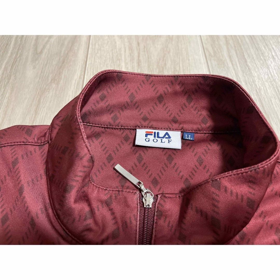 FILA(フィラ)のFILA GOLF メンズ ポロ レッド LLサイズ メンズのトップス(ポロシャツ)の商品写真