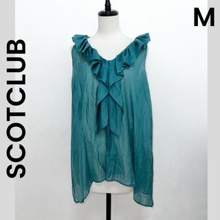 スコットクラブ(SCOT CLUB)の【SCOTCLUB】スコットクラブ M ノースリーブ ブラウス フリル(シャツ/ブラウス(半袖/袖なし))