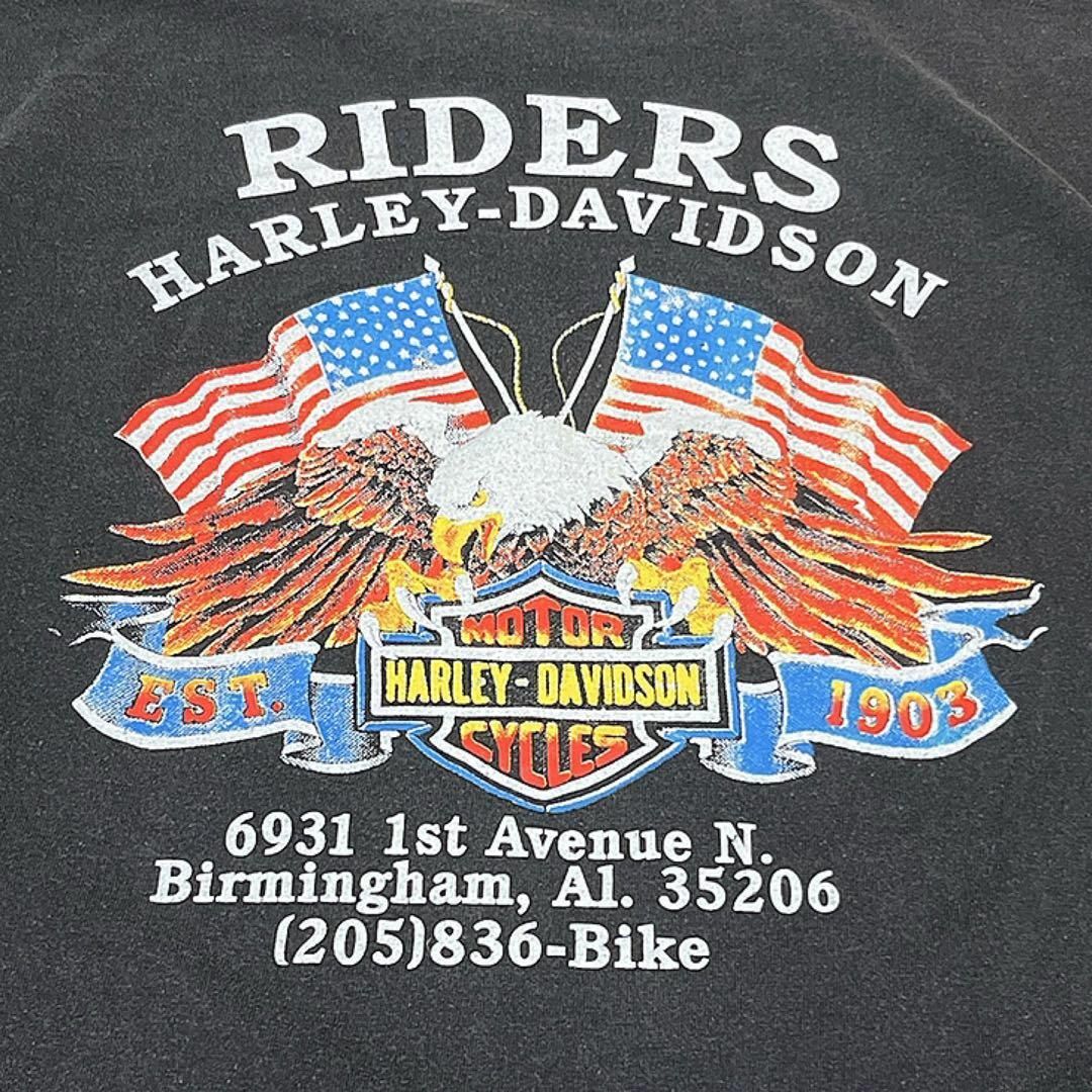 Harley Davidson(ハーレーダビッドソン)のHARLEY DAVIDSON Tシャツ ©︎1990 3D EMBLEM メンズのトップス(Tシャツ/カットソー(半袖/袖なし))の商品写真