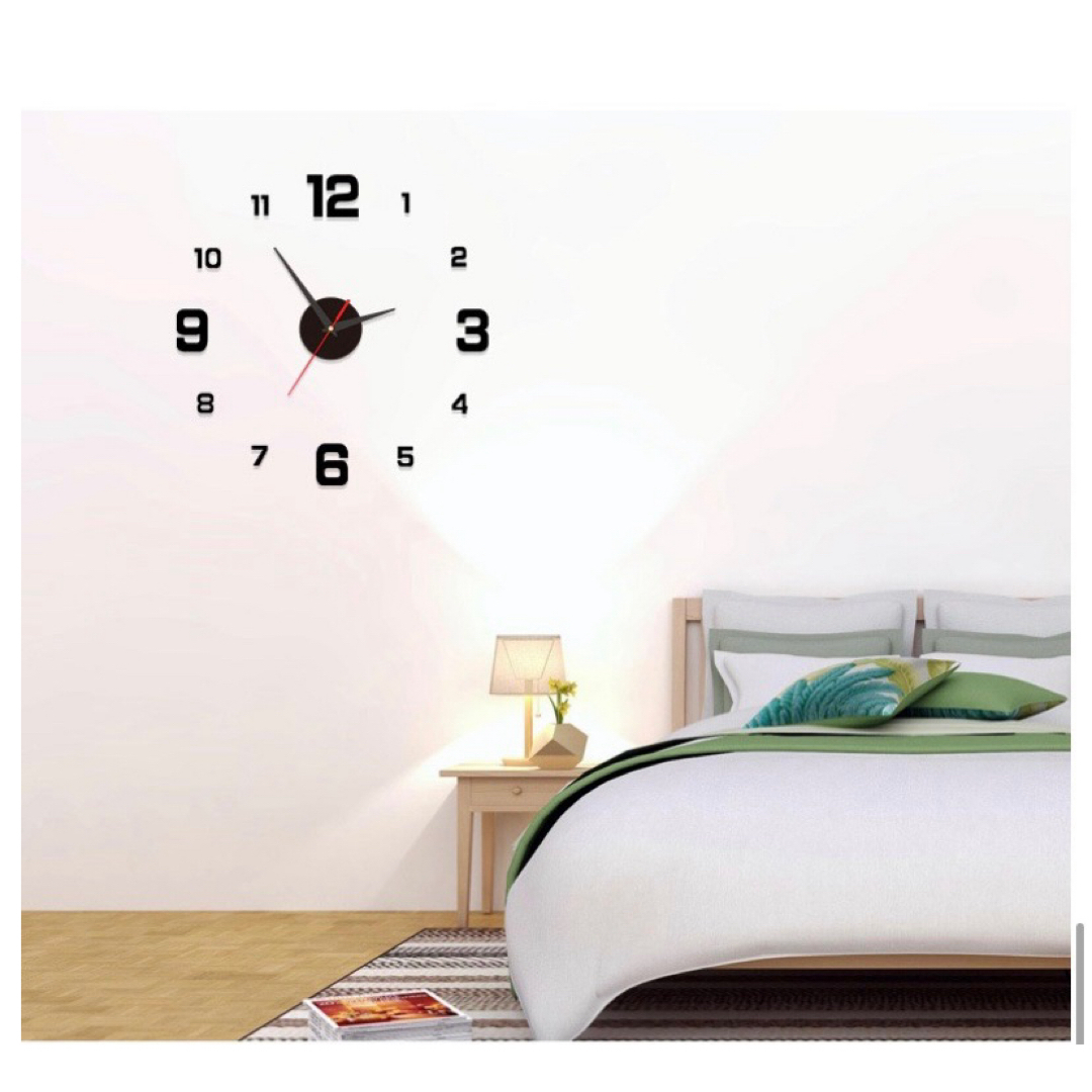 壁掛け時計 時計 壁時計 北欧風 クール シンプル時計 インテリア シール インテリア/住まい/日用品のインテリア小物(掛時計/柱時計)の商品写真