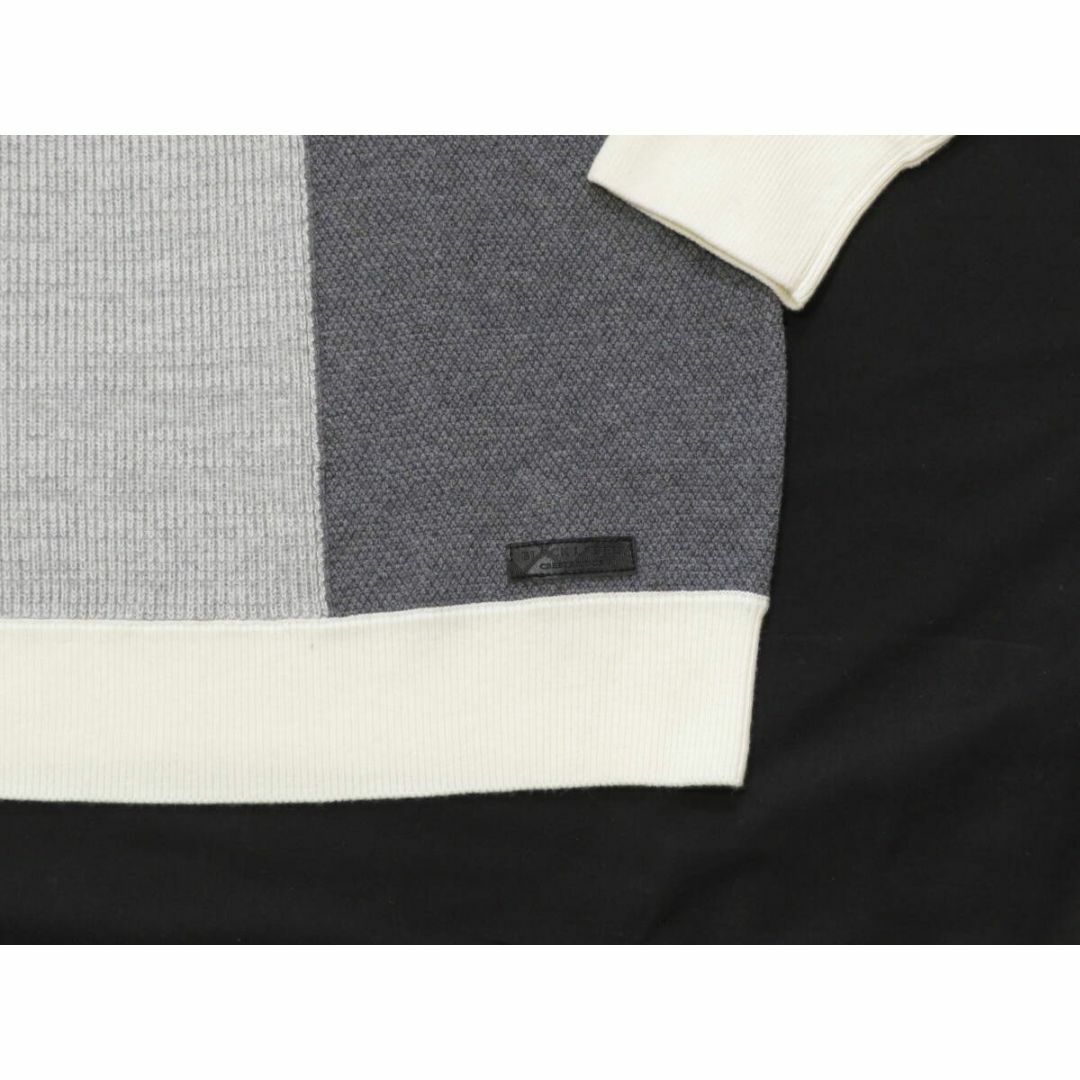 BLACK LABEL CRESTBRIDGE(ブラックレーベルクレストブリッジ)のブラックレーベル クレストブリッジ　白のデザインニットセーターM　30,800円 メンズのトップス(ニット/セーター)の商品写真