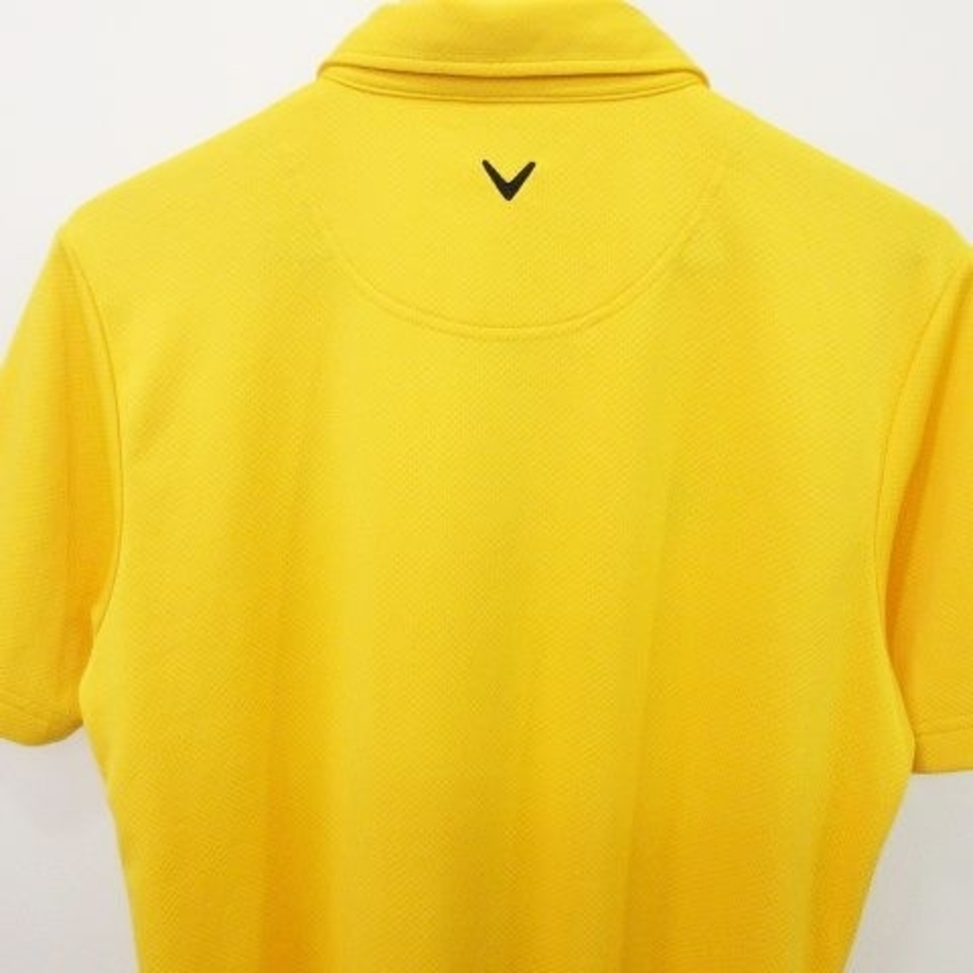 Callaway(キャロウェイ)のキャロウェイ 美品 保証500 ゴルフ ウエア 半袖 ポロシャツ L イエロー スポーツ/アウトドアのゴルフ(ウエア)の商品写真