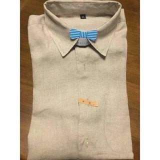 MUJI (無印良品) - 無印良品 100%リネン長袖シャツ