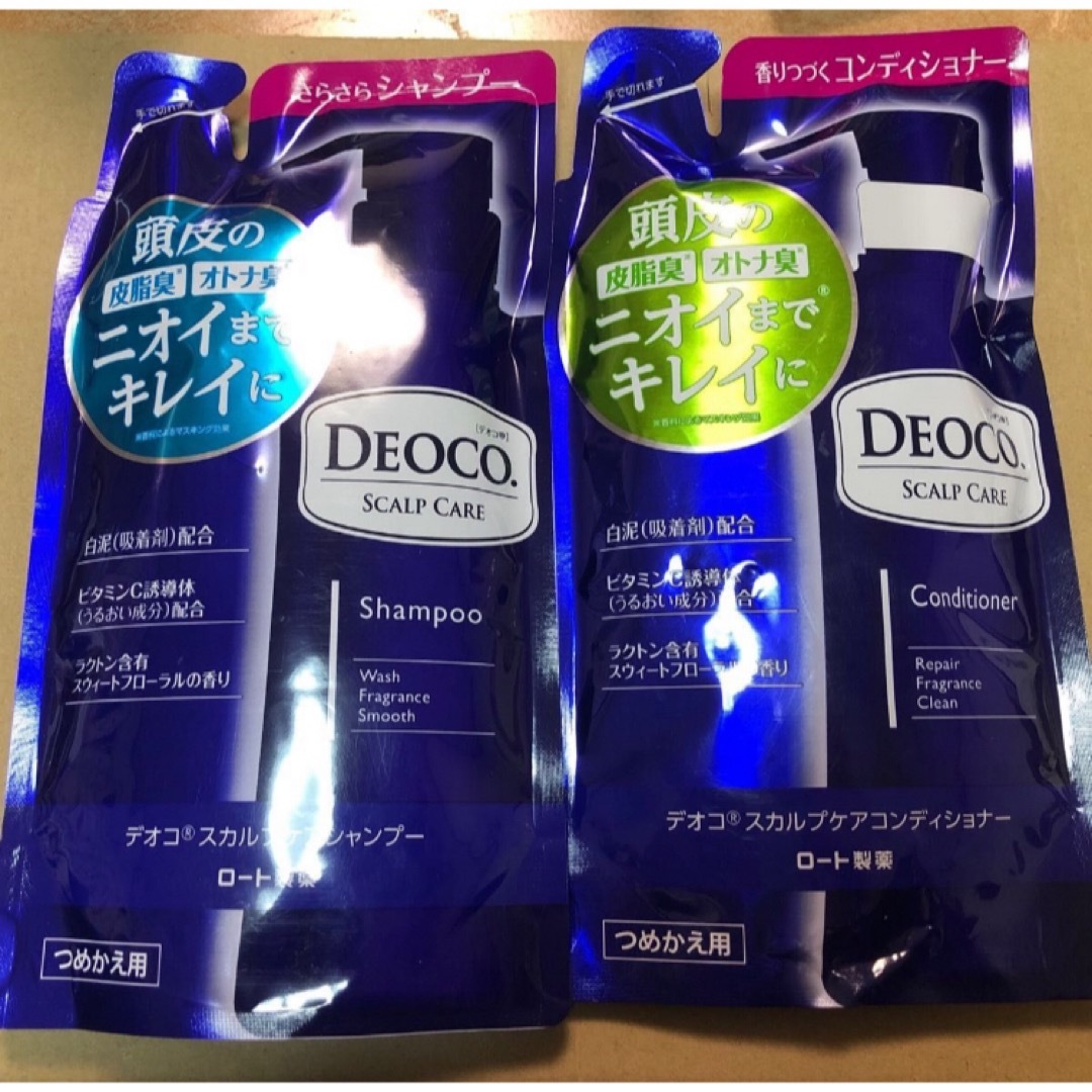 DEOCO（ROHTO）(デオコ)のデオコスカルプケアシャンプー 285ml×1個コンディショナー285g×１個 コスメ/美容のヘアケア/スタイリング(シャンプー/コンディショナーセット)の商品写真