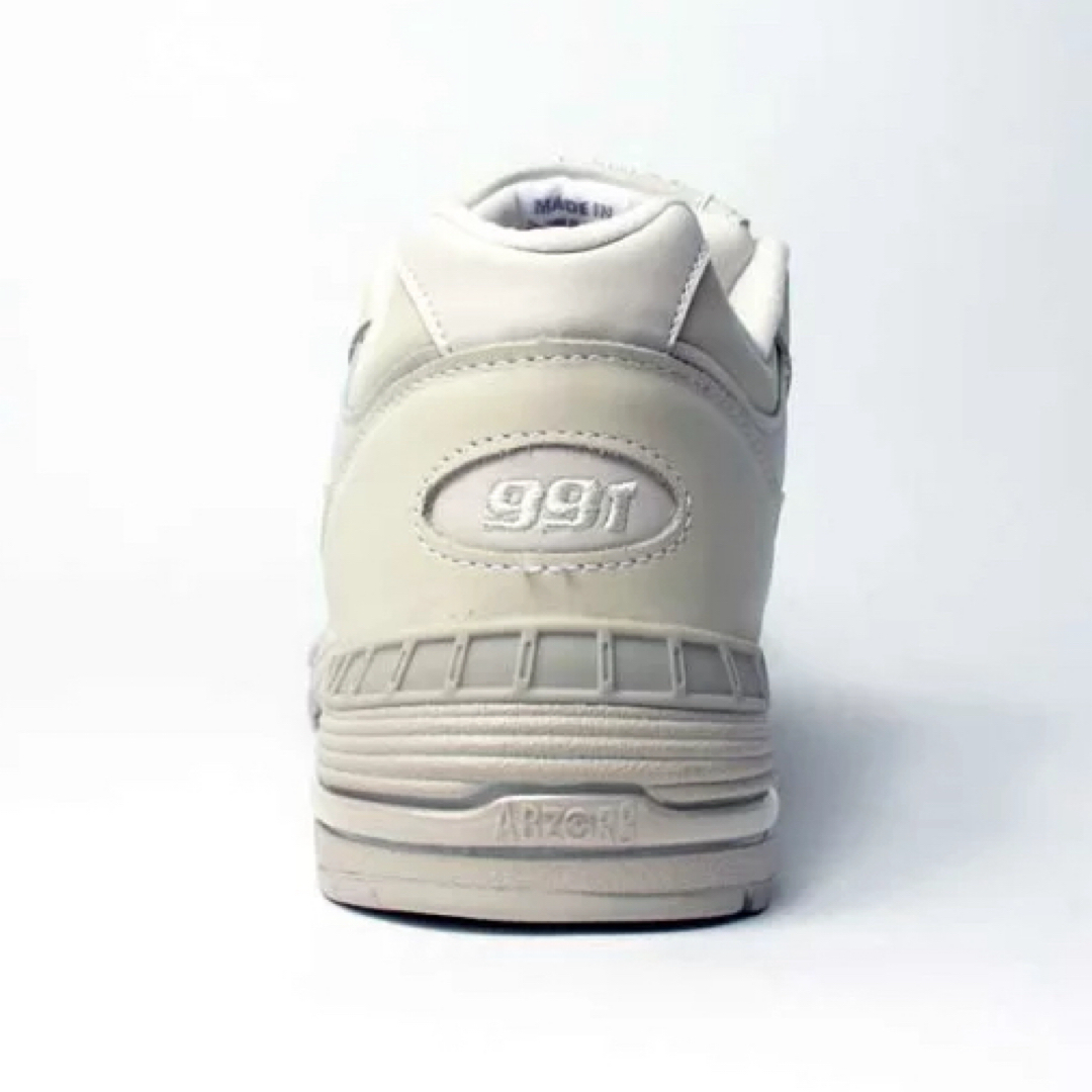 New Balance(ニューバランス)の新品 NEW BALANCE M991OW イギリス製 レザー 27.5cm 白 メンズの靴/シューズ(スニーカー)の商品写真