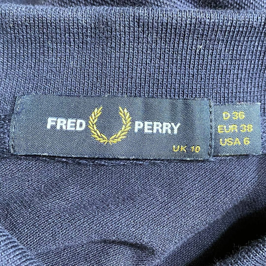 FRED PERRY(フレッドペリー)の【FRED PERRY】  ポロワンピース  ロゴボタン  ロゴ刺繍 レディースのワンピース(ひざ丈ワンピース)の商品写真