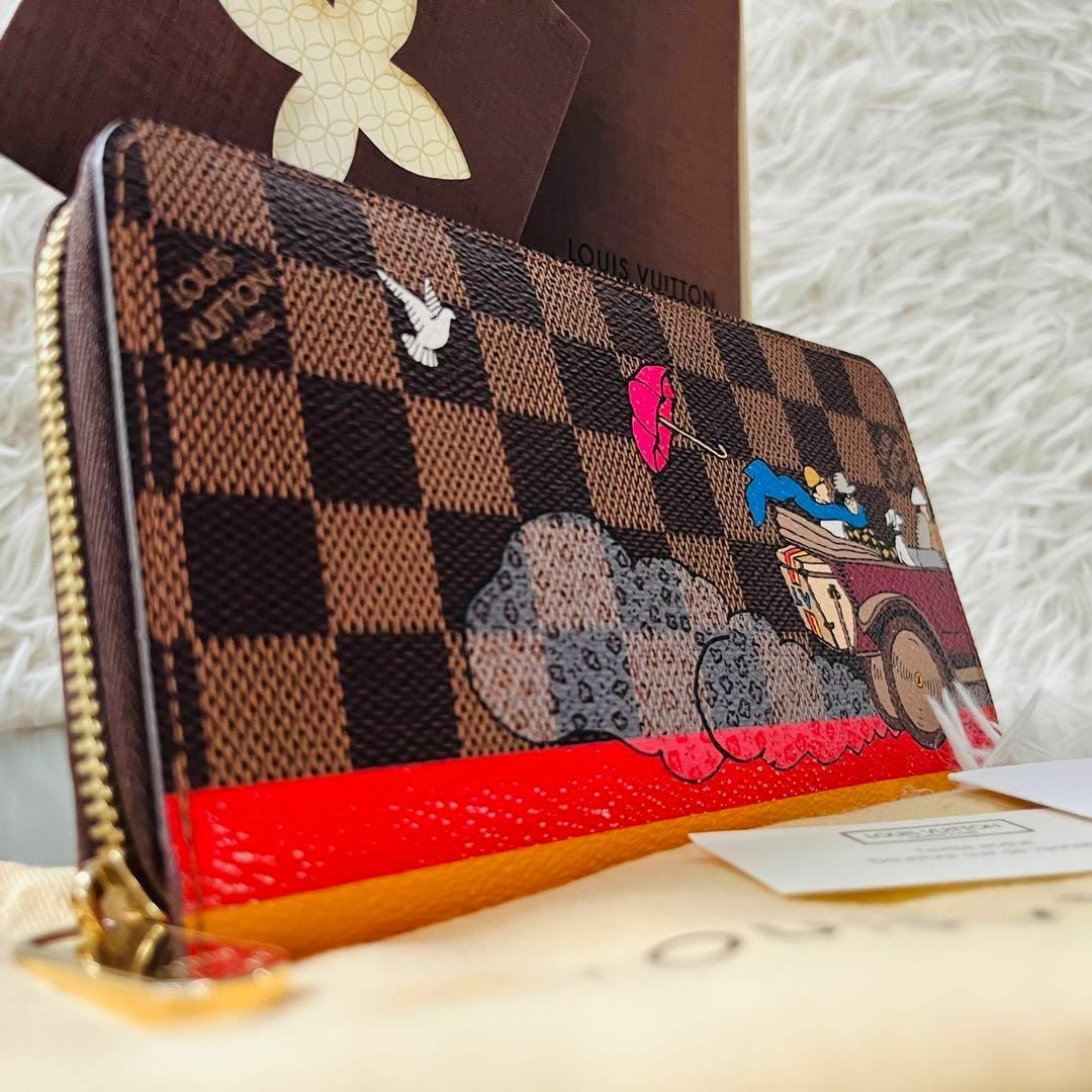 LOUIS VUITTON(ルイヴィトン)のルイヴィトン　長財布　ジッピーウォレット　ダミエ イヴァシオン ラウンドジップ レディースのファッション小物(財布)の商品写真