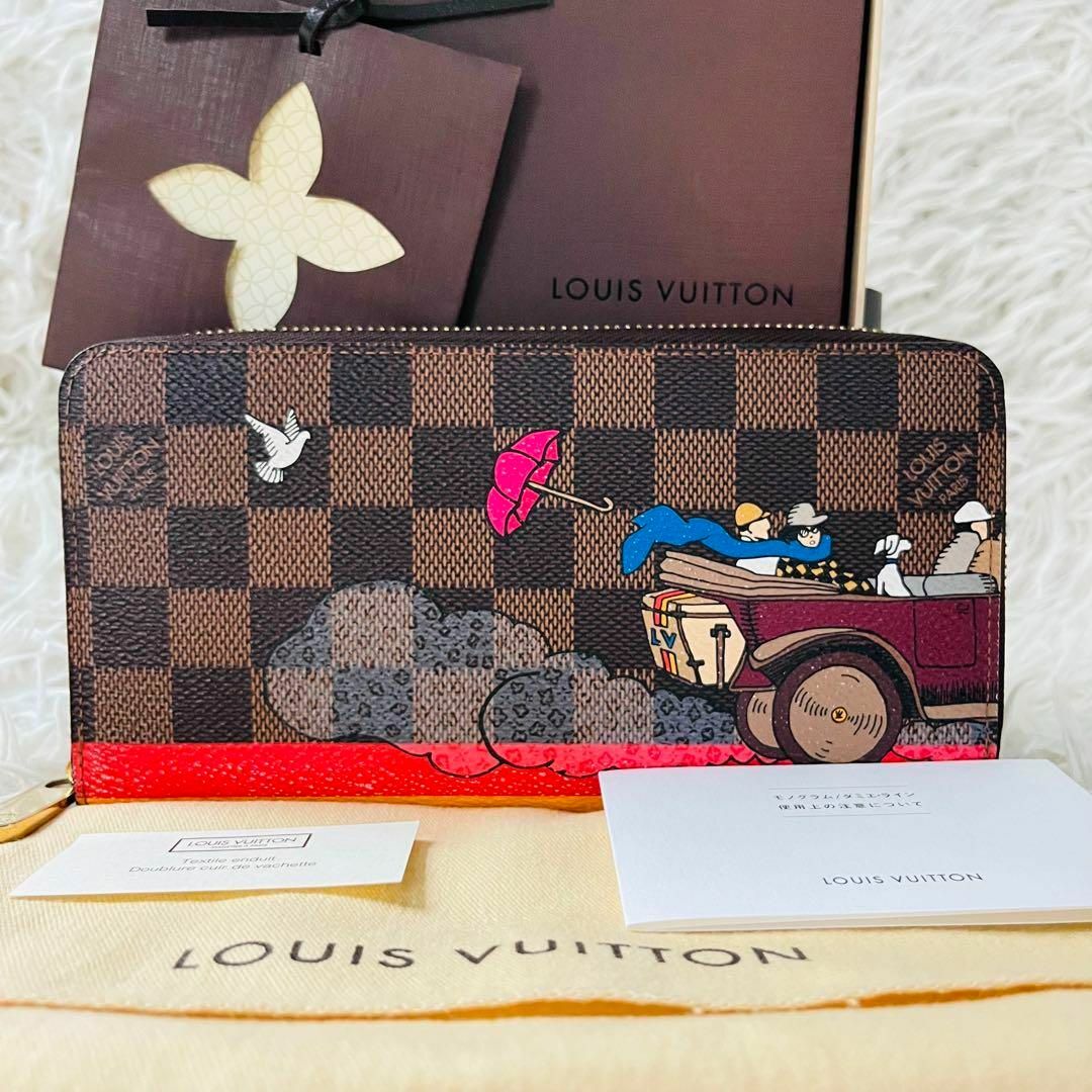 LOUIS VUITTON(ルイヴィトン)のルイヴィトン　長財布　ジッピーウォレット　ダミエ イヴァシオン ラウンドジップ レディースのファッション小物(財布)の商品写真