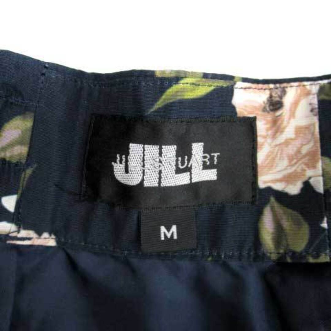 JILL by JILLSTUART(ジルバイジルスチュアート)のジルバイジルスチュアート フレアスカート ミモレ丈 花柄 M マルチカラー 紺 レディースのスカート(ひざ丈スカート)の商品写真