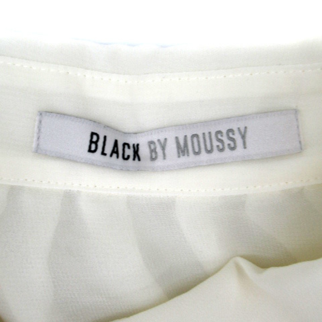 BLACK by moussy(ブラックバイマウジー)のブラック バイ マウジー シャツ ブラウス シースルー 1 アイボリー レディースのトップス(シャツ/ブラウス(半袖/袖なし))の商品写真