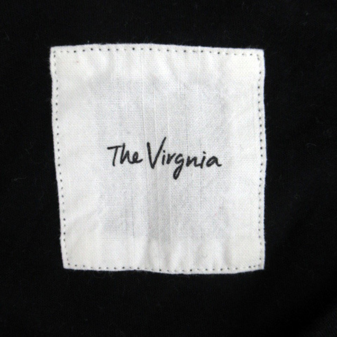 The Virgnia(ザヴァージニア)のザヴァージニア カットソー 半袖 ラウンドネック フリル 900 M 黒 レディースのトップス(カットソー(半袖/袖なし))の商品写真