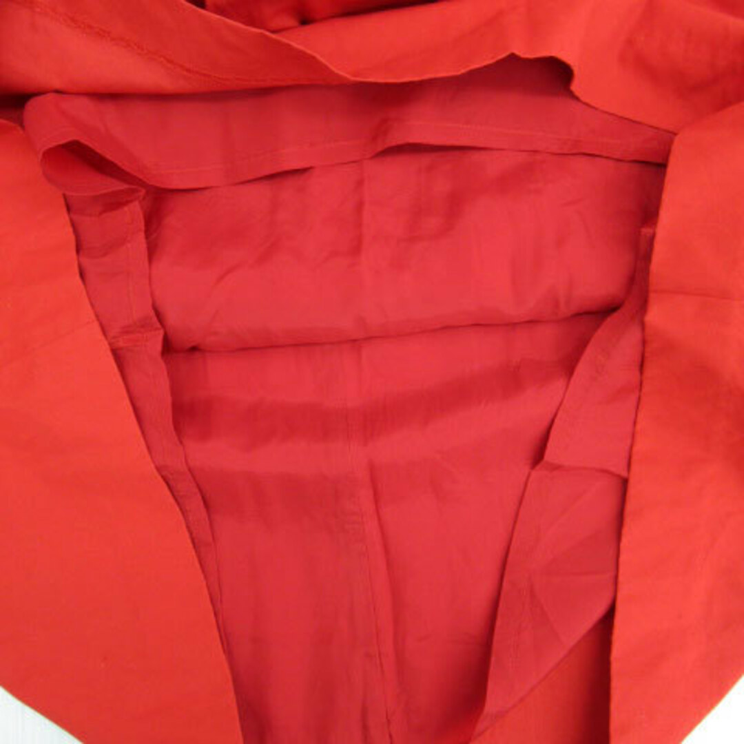 INED(イネド)のイネド INED フレアスカート ミモレ丈 7 赤 レッド /SM26 レディースのスカート(ひざ丈スカート)の商品写真