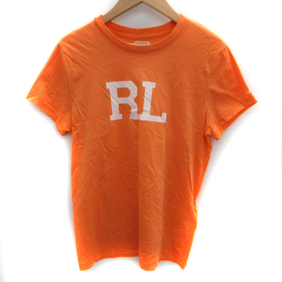 POLO RALPH LAUREN(ポロラルフローレン)のポロ ラルフローレン Tシャツ カットソー 半袖 プリント S オレンジ レディースのトップス(Tシャツ(半袖/袖なし))の商品写真