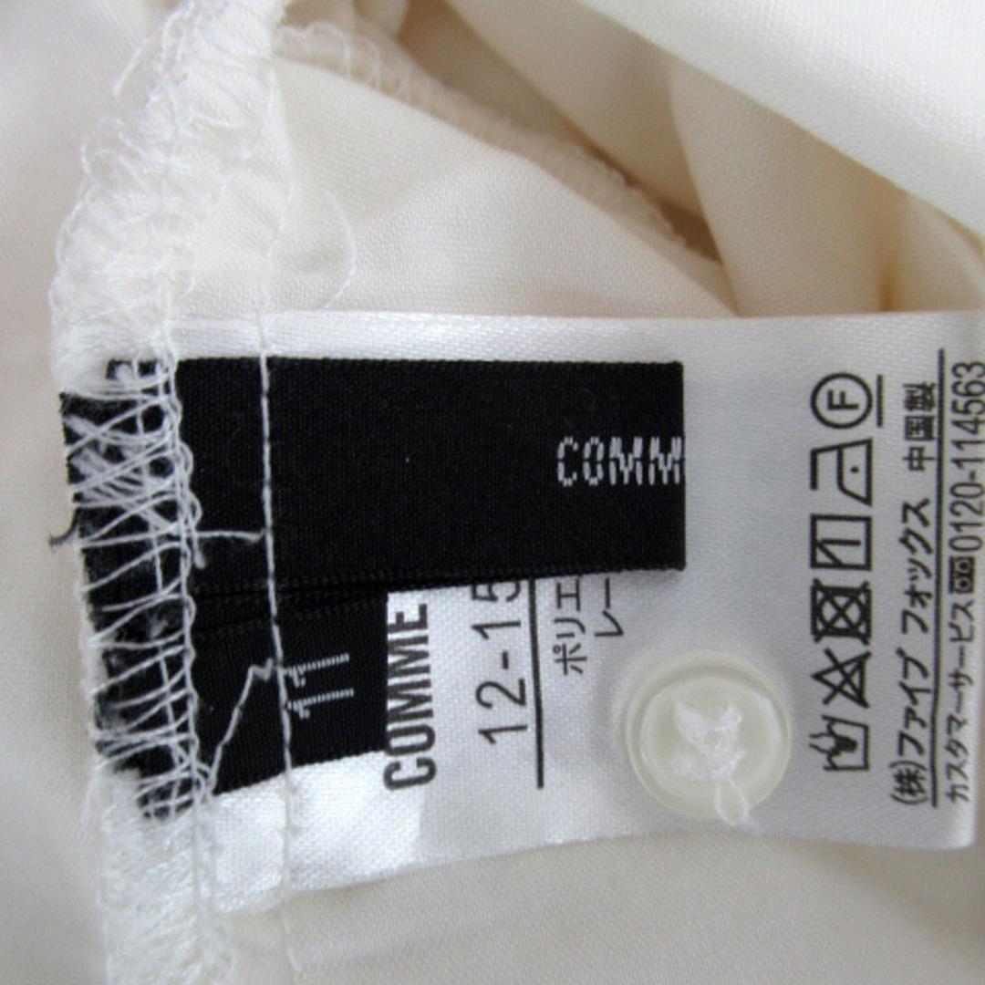 COMME CA ISM(コムサイズム)のコムサイズム シャツ ブラウス 長袖 スリットネック 11 白 ホワイト レディースのトップス(シャツ/ブラウス(長袖/七分))の商品写真