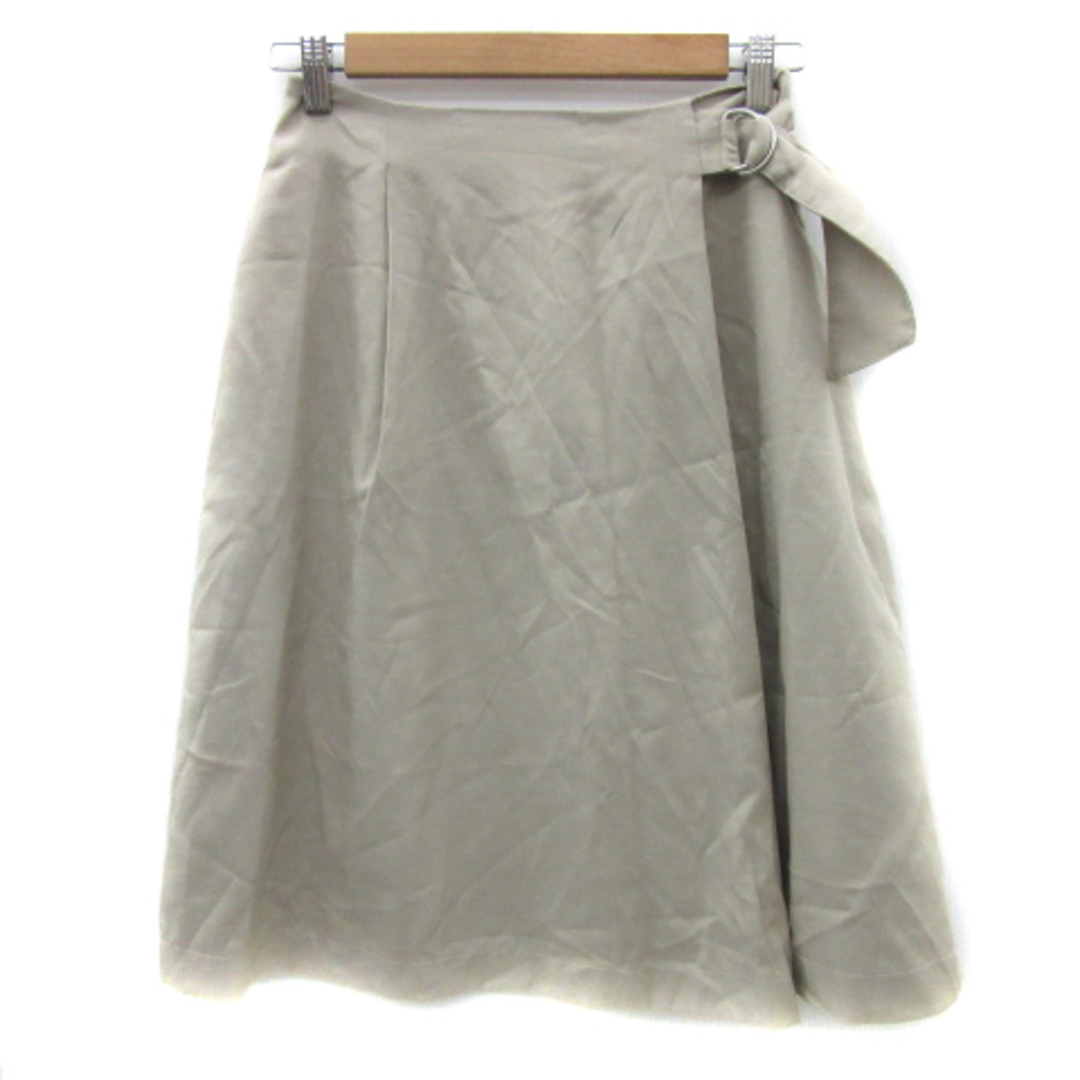 NATURAL BEAUTY BASIC(ナチュラルビューティーベーシック)のナチュラルビューティーベーシック フレアスカート ギャザースカート 無地 S レディースのスカート(ひざ丈スカート)の商品写真