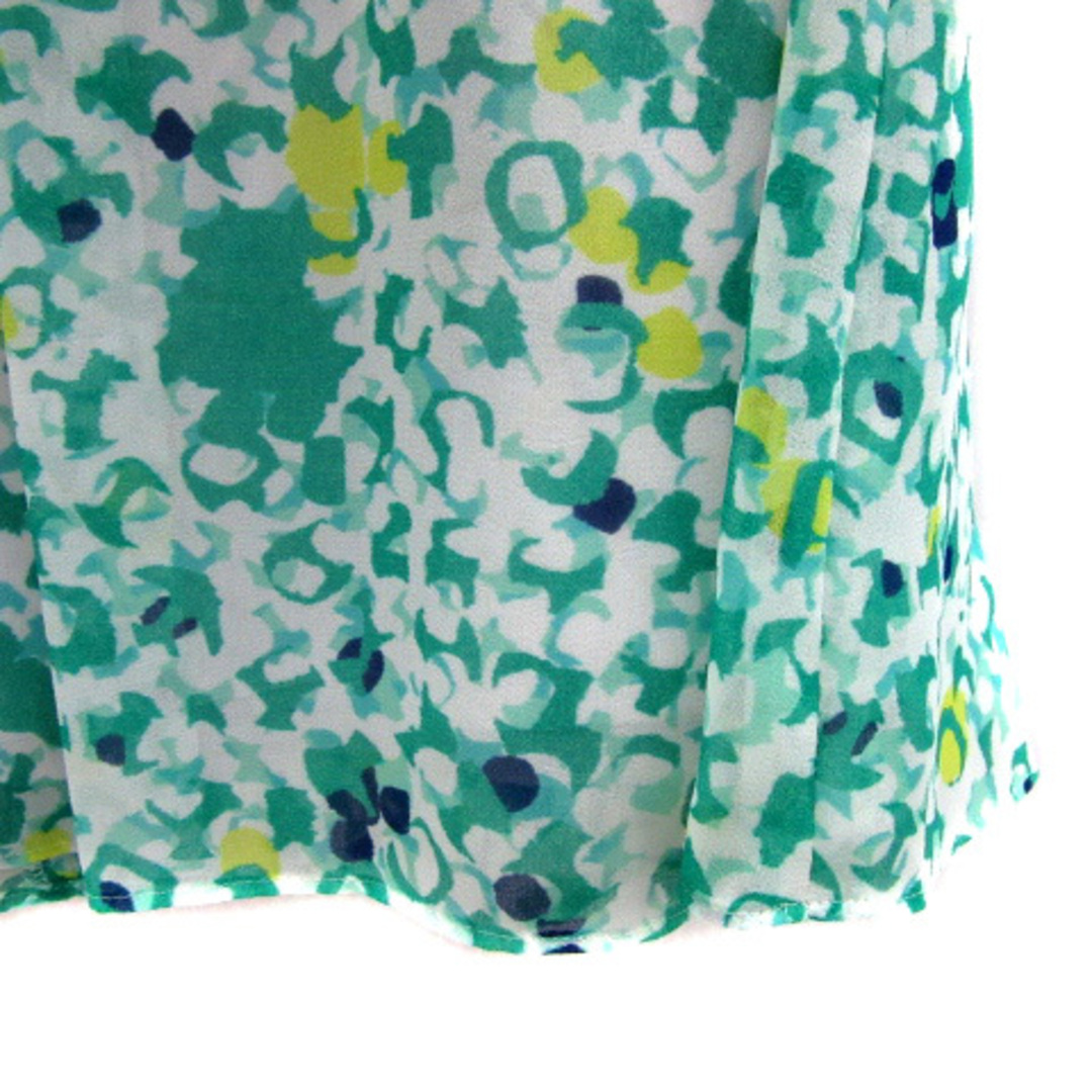 UNTITLED(アンタイトル)のアンタイトル フレアスカート ギャザースカート 総柄 0 マルチカラー 緑 レディースのスカート(ミニスカート)の商品写真