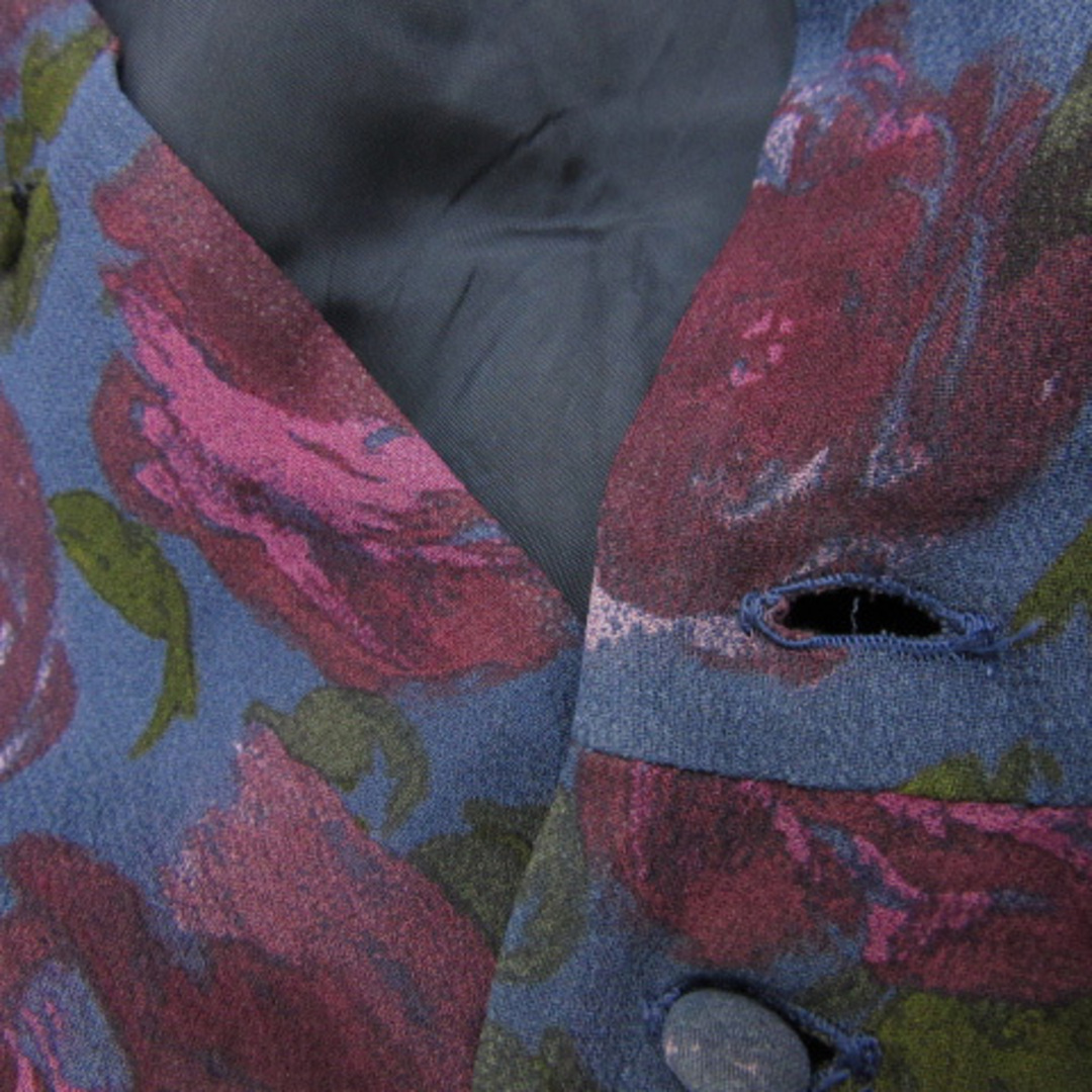 leur logette(ルールロジェット)のルルロジェッタ ルールロジェット ワンピース 長袖 花柄 リボンベルト付き 紫 レディースのワンピース(ひざ丈ワンピース)の商品写真