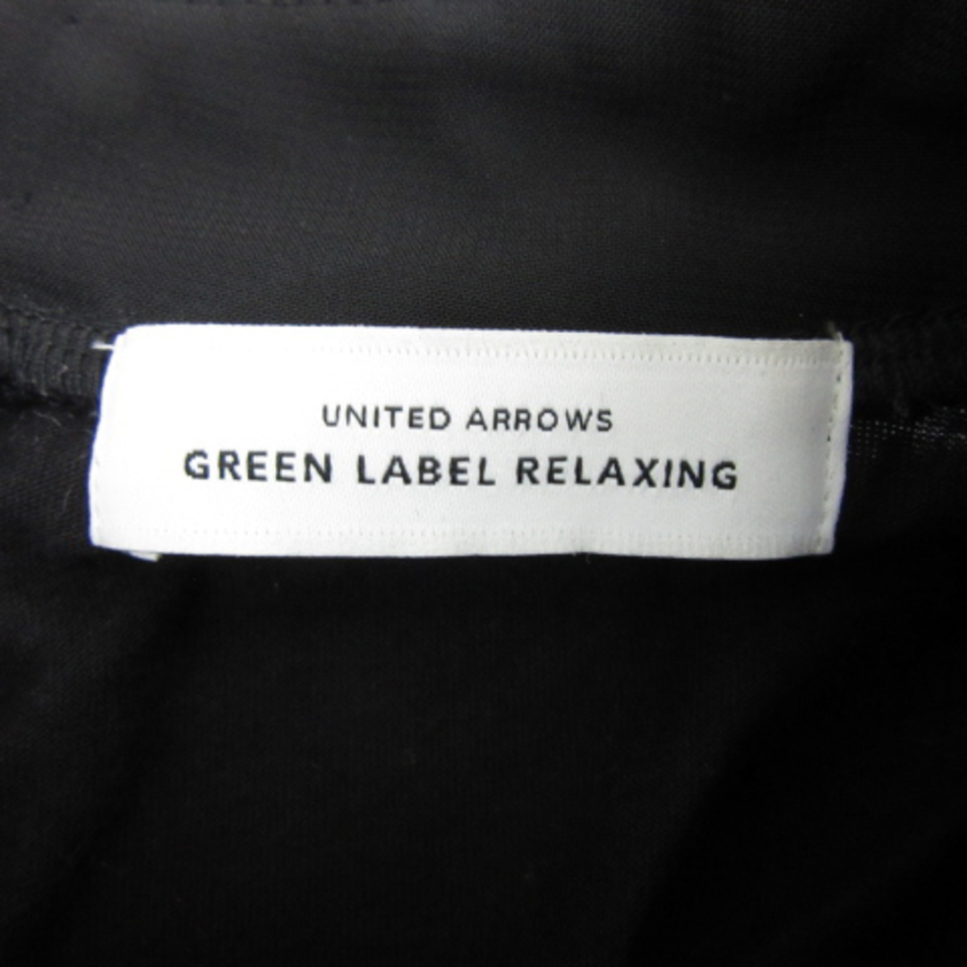 UNITED ARROWS green label relaxing(ユナイテッドアローズグリーンレーベルリラクシング)のグリーンレーベルリラクシング ユナイテッドアローズ カットソー 九分袖 無地 黒 レディースのトップス(カットソー(長袖/七分))の商品写真