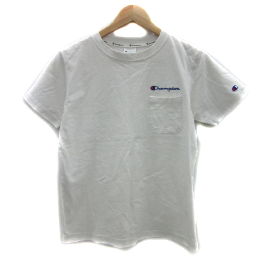 Champion(チャンピオン)のチャンピオン Tシャツ カットソー 半袖 ロゴ刺繡 S マルチカラー 白 メンズのトップス(Tシャツ/カットソー(半袖/袖なし))の商品写真