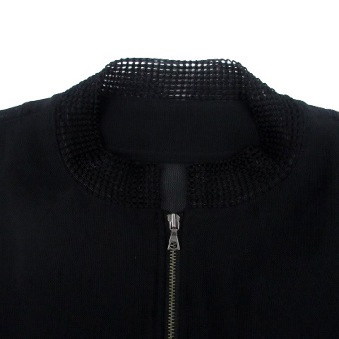 ギャバジンケーティー ブルゾンジャケット メッシュ ジップアップ 11 L 黒 レディースのジャケット/アウター(ブルゾン)の商品写真