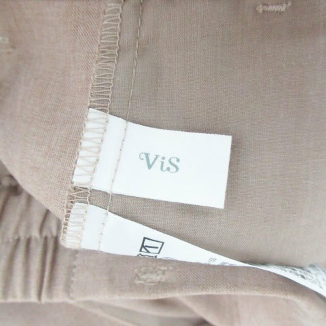 ViS(ヴィス)のビス ViS スラックスパンツ アンクル丈 M 茶色 ブラウン /HO21 レディースのパンツ(その他)の商品写真