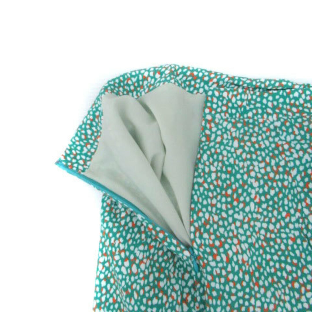 Spick & Span(スピックアンドスパン)のスピック&スパン フレアスカート ロング丈 総柄 38 M マルチカラー 青緑 レディースのスカート(ロングスカート)の商品写真