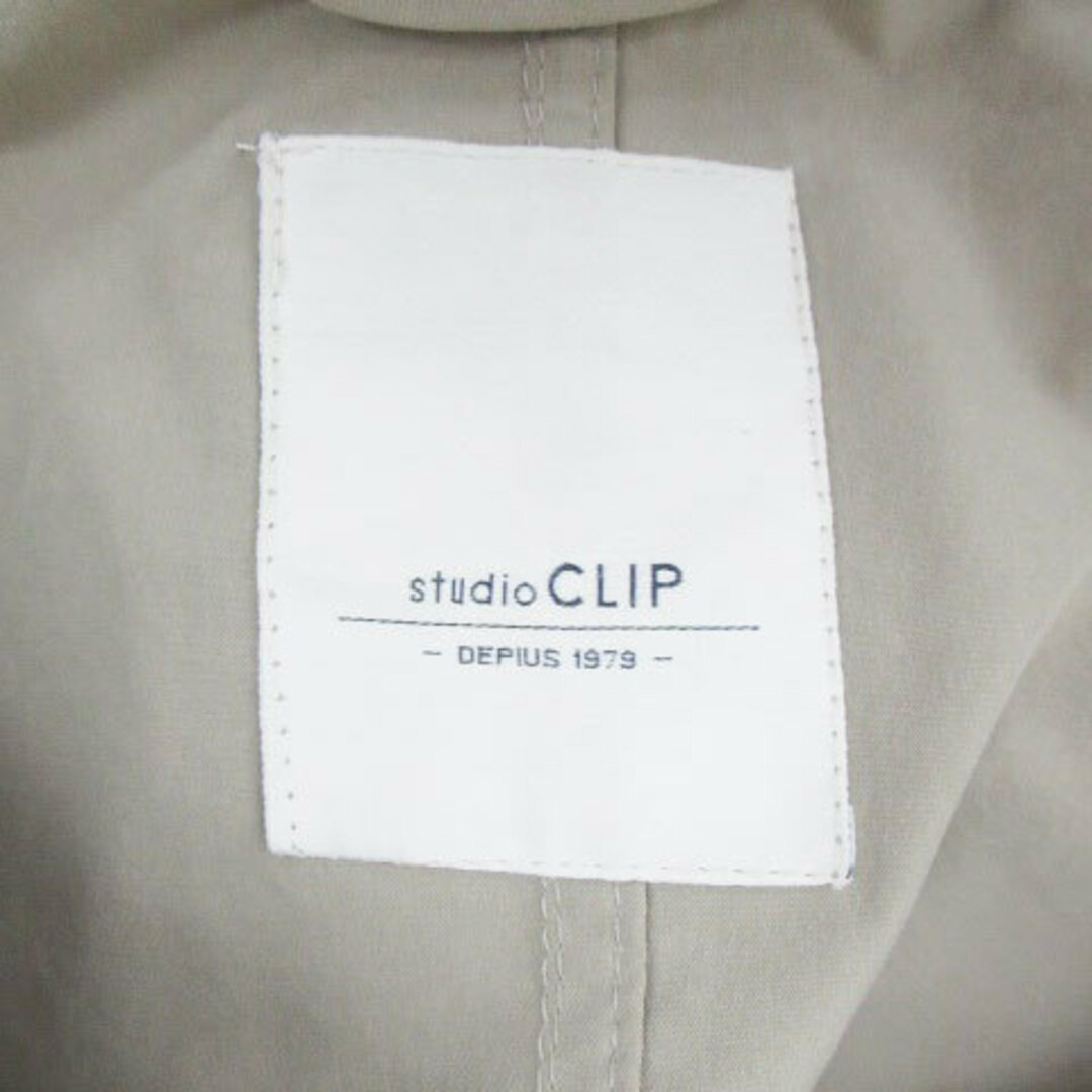 STUDIO CLIP(スタディオクリップ)のスタディオクリップ スプリングコート ロング丈 フード付き F カーキ レディースのジャケット/アウター(スプリングコート)の商品写真