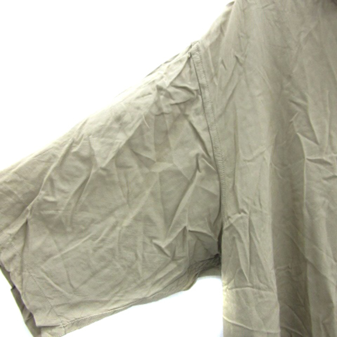 Adam et Rope'(アダムエロぺ)のアダムエロペ レーヨンドレープ ルーズシルエット オープンカラーシャツ レディースのトップス(シャツ/ブラウス(半袖/袖なし))の商品写真