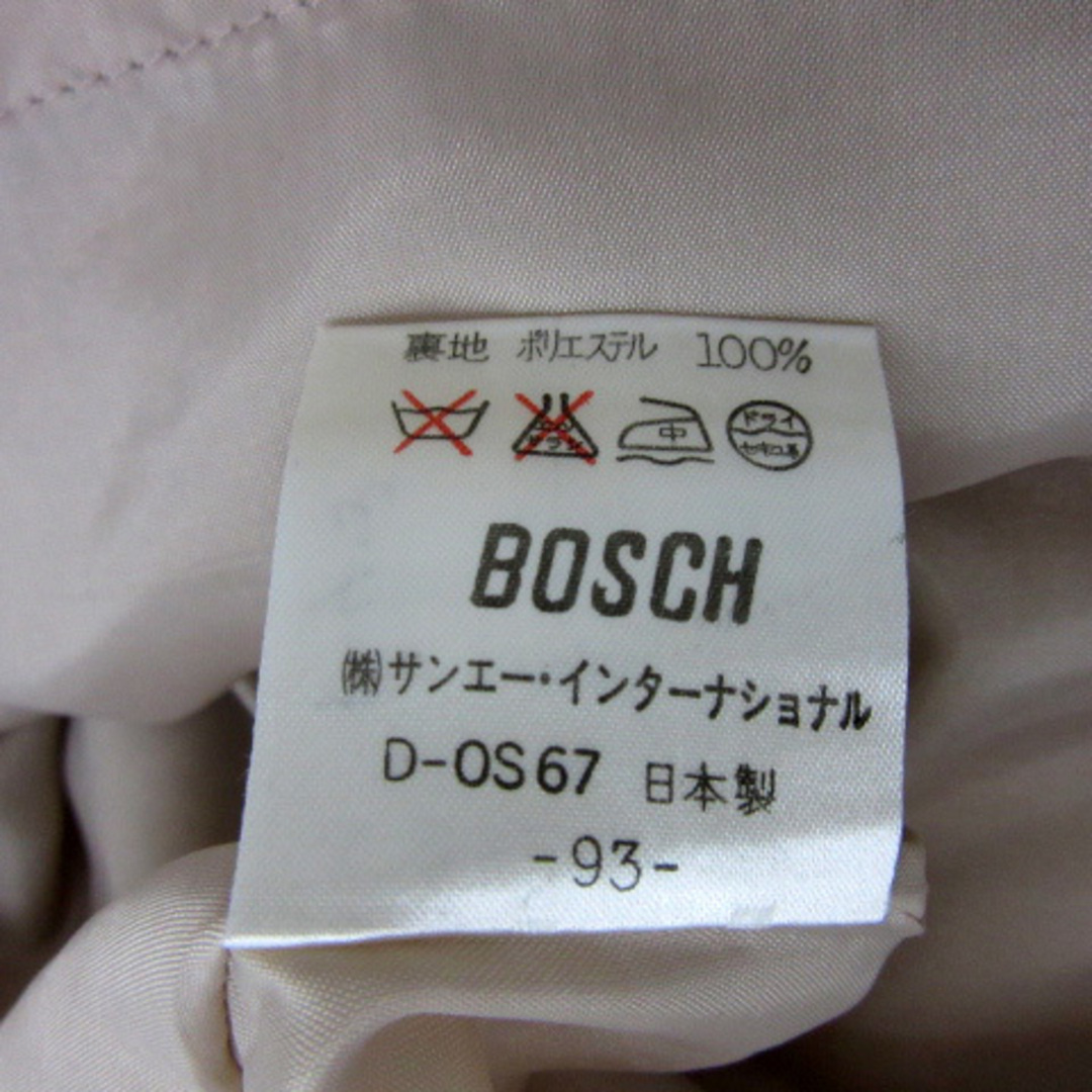 BOSCH(ボッシュ)のボッシュ タイトスカート ひざ丈 無地 ツイード シルク混 M イエローベージュ レディースのスカート(ひざ丈スカート)の商品写真