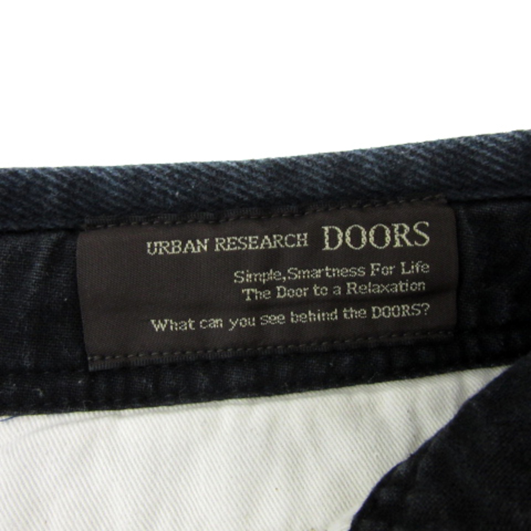 URBAN RESEARCH DOORS(アーバンリサーチドアーズ)のアーバンリサーチ ドアーズ ストレートパンツ 無地 リボン 麻 リネン 黒 レディースのパンツ(その他)の商品写真