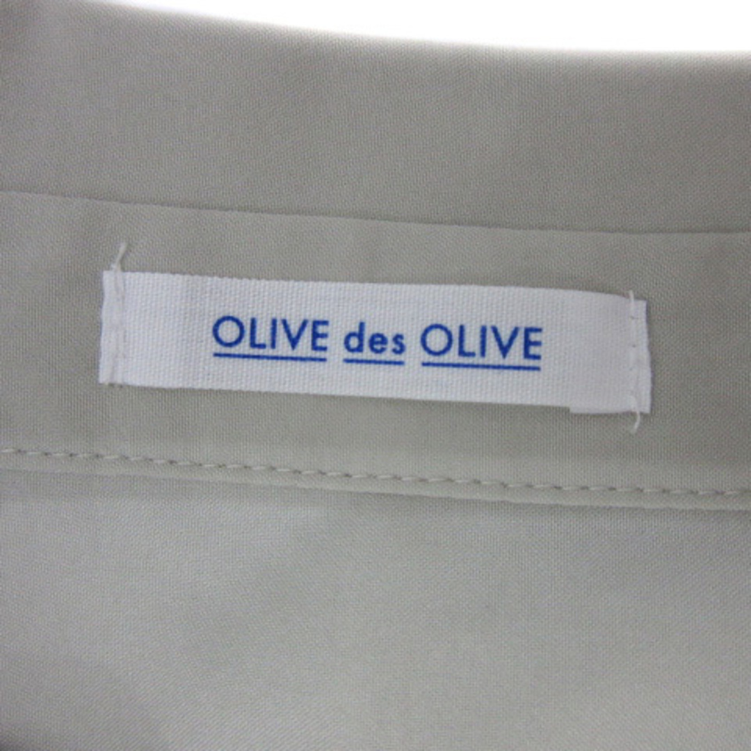OLIVEdesOLIVE(オリーブデオリーブ)のオリーブデオリーブ シャツワンピース 七分袖 オーバーサイズ F ライトグレー レディースのワンピース(ロングワンピース/マキシワンピース)の商品写真