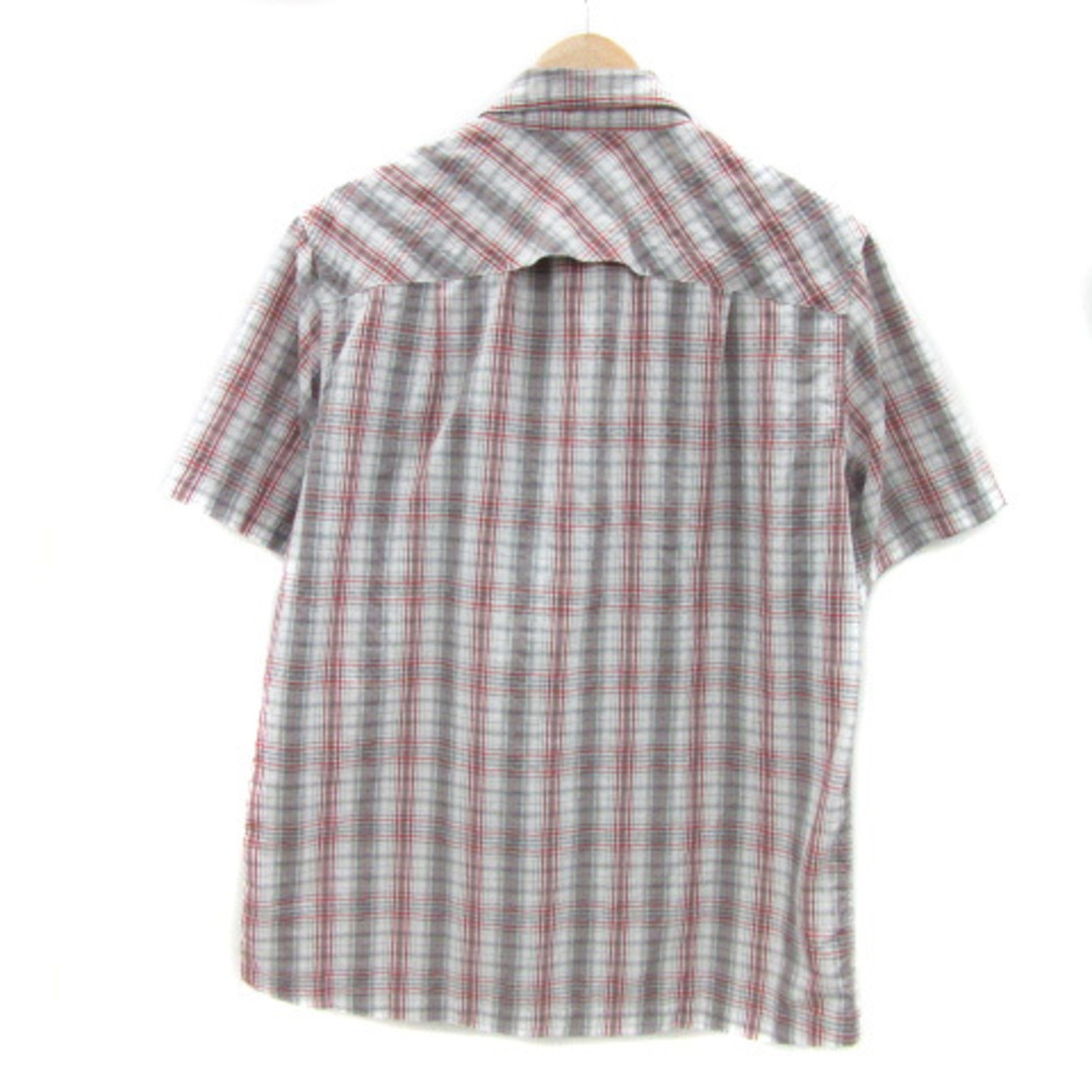L.L.Bean(エルエルビーン)のエルエルビーン カジュアルシャツ 半袖 チェック柄 L マルチカラー 白 メンズのトップス(シャツ)の商品写真