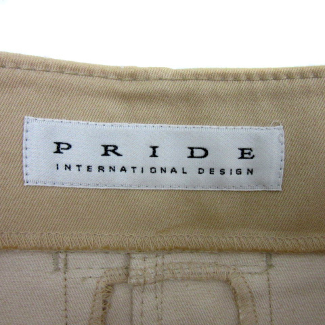プライドインターナショナルデザイン フレアスカート ミモレ丈 ベージュ レディースのスカート(ひざ丈スカート)の商品写真