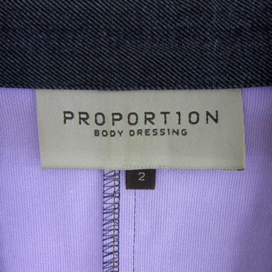 PROPORTION BODY DRESSING(プロポーションボディドレッシング)のプロポーション ボディドレッシング デニムテーラードジャケット チャコールグレー レディースのジャケット/アウター(その他)の商品写真