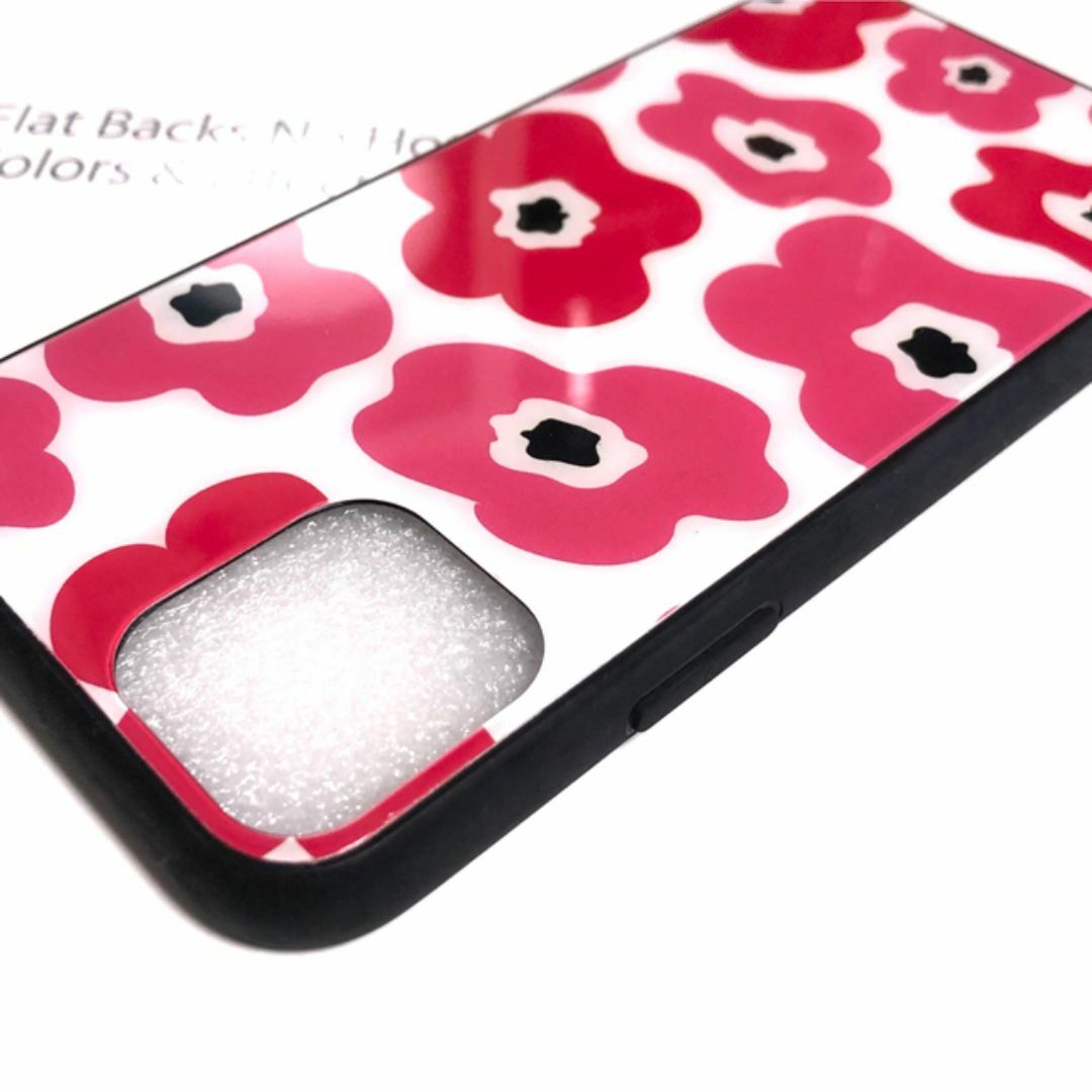 iPhone11promaxケース 強化ガラス北欧花柄ピンク　管理北ピ-6 スマホ/家電/カメラのスマホアクセサリー(iPhoneケース)の商品写真