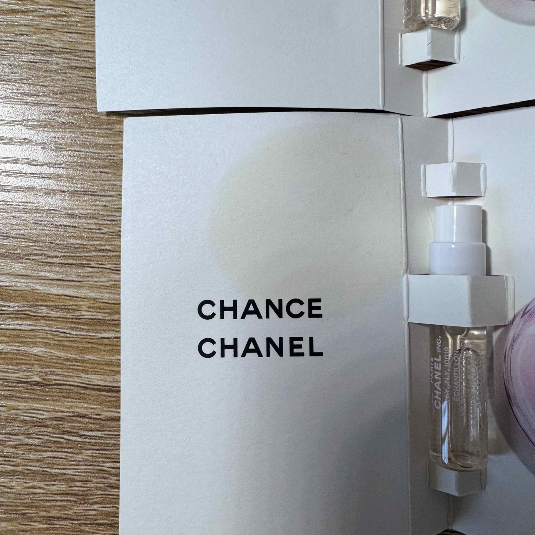 CHANEL(シャネル)のCHANEL チャンスオータンドュルオードゥパルファム 1.5ml2点 香紙2点 コスメ/美容の香水(香水(女性用))の商品写真