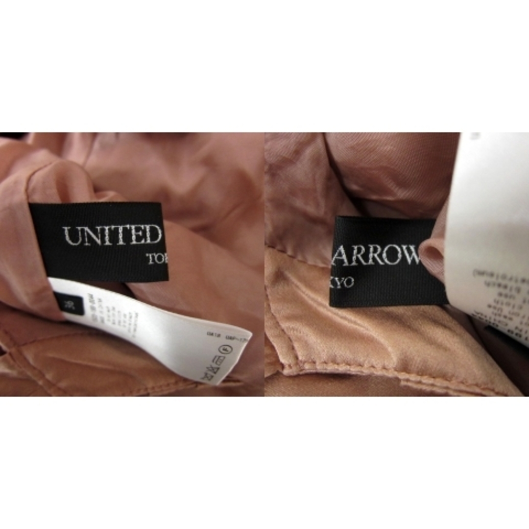 UNITED ARROWS(ユナイテッドアローズ)のユナイテッドアローズ ワンピース ひざ丈 半袖 ティアード リボン シルク 36 レディースのワンピース(ひざ丈ワンピース)の商品写真